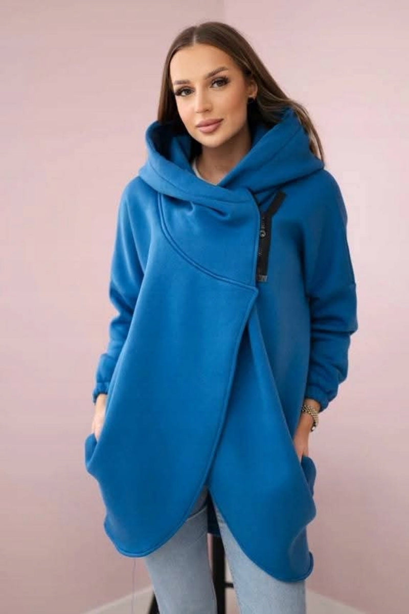 Women's Plus Size Solid Color Coat