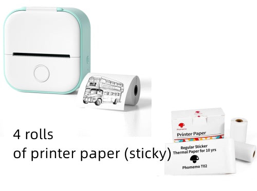 Portable Quiz Q&A Mini Thermal Bluetooth Compatible Mini Label/Price Tag Printer