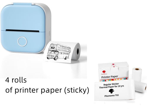 Portable Quiz Q&A Mini Thermal Bluetooth Compatible Mini Label/Price Tag Printer