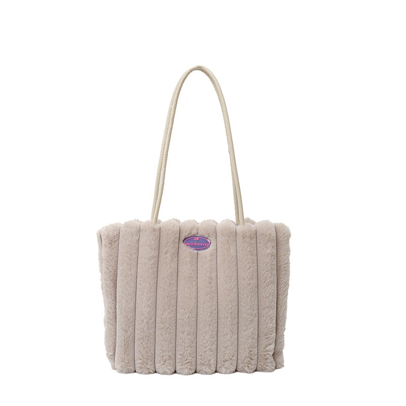 Plush Large Capacity Women's Tote Bags