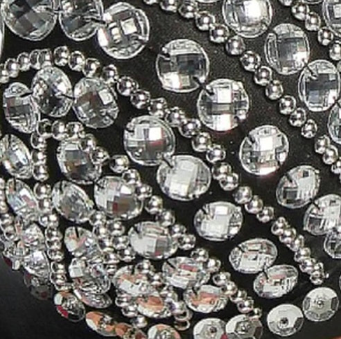 Black Rhinestone Detail Bra