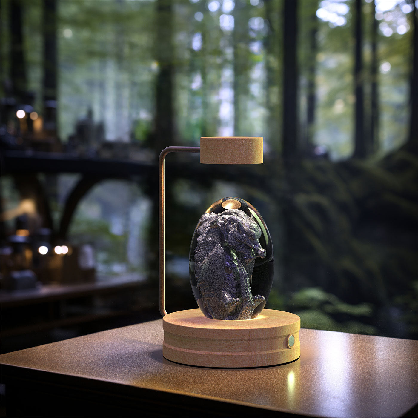 Crystal Ball Cosmic Indoor USB Bedside Night Light Lamp
