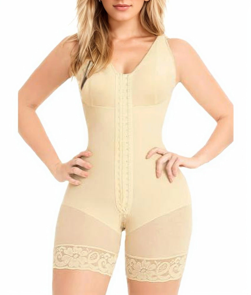 Tummy Control Post Surgery Zipper Butt Lifting Full Body Shaper