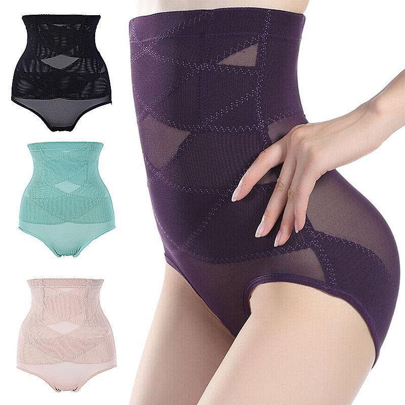 Women's High Waist Postpartum Belly  Criss-Cross Shapewear Panty