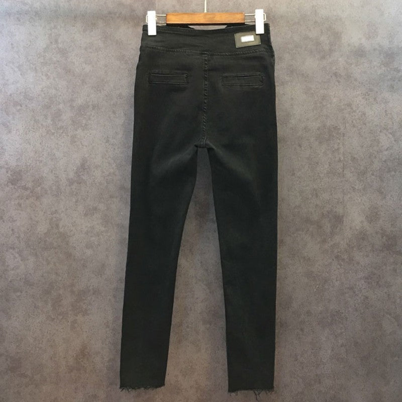 Hot Drill Rivet Design Women's Jeggings