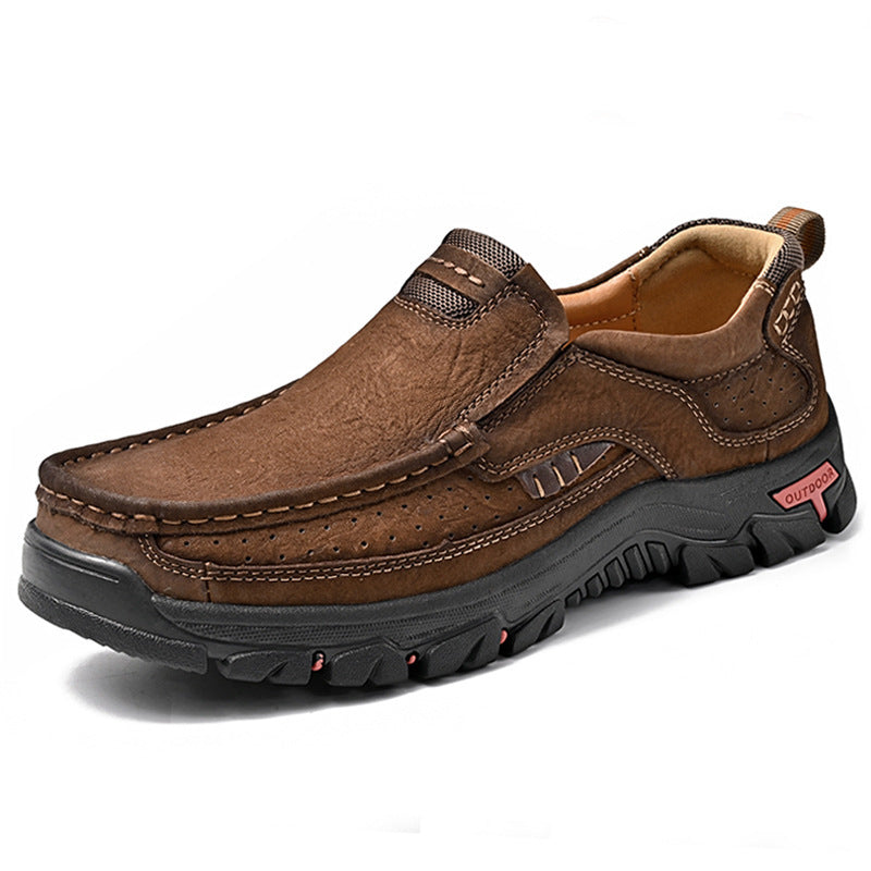 Men's Leather Large Size Casual Shoes