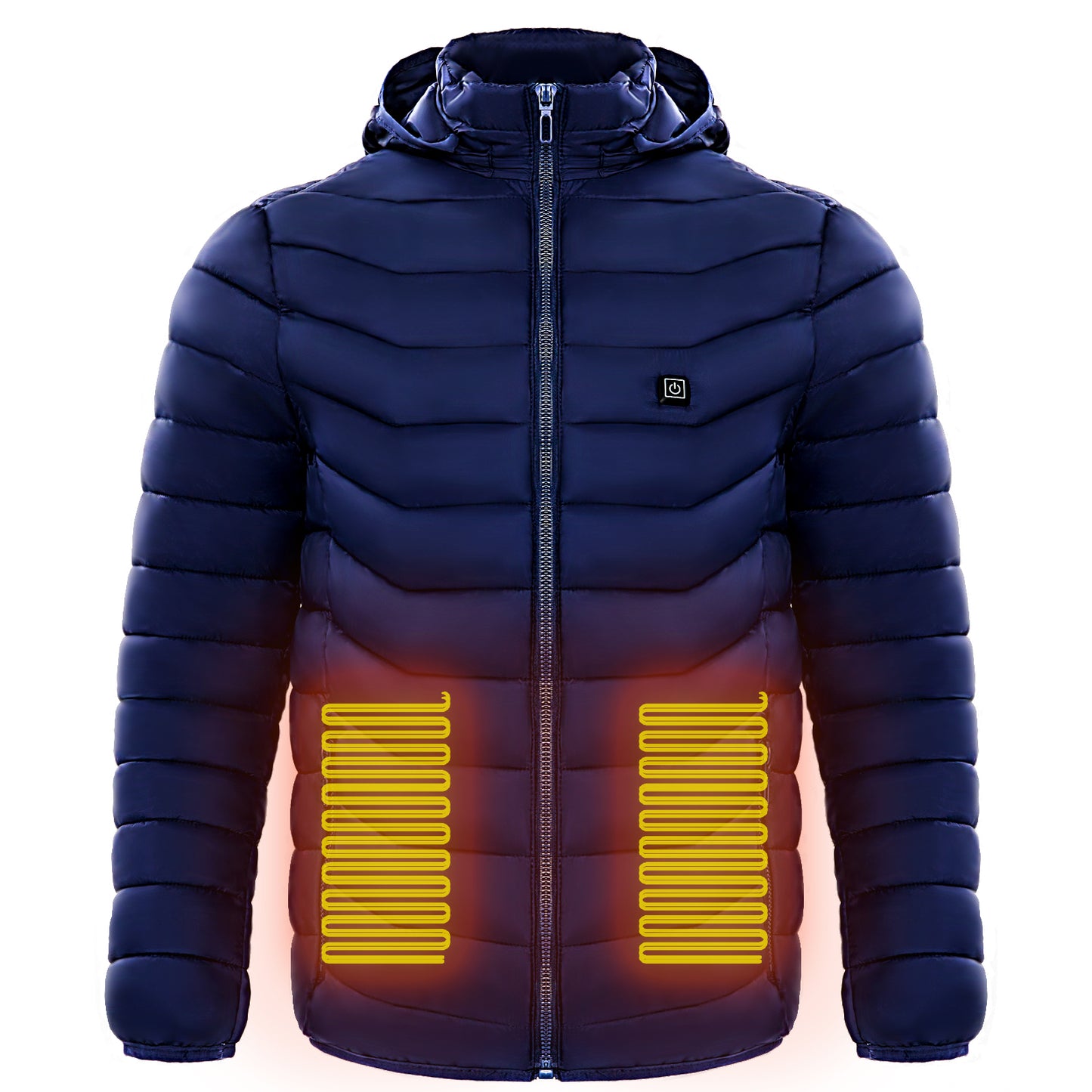 Men's Electric Heating Insulated Hooded Windbreaker Puffer Jacket