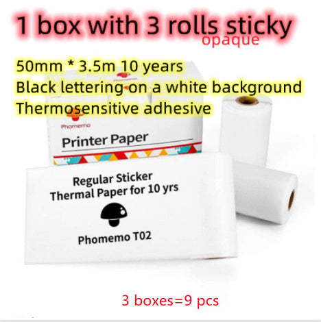 Portable Quiz Q&A Mini Thermal Bluetooth Compatible Mini Label/Price Tag Printer