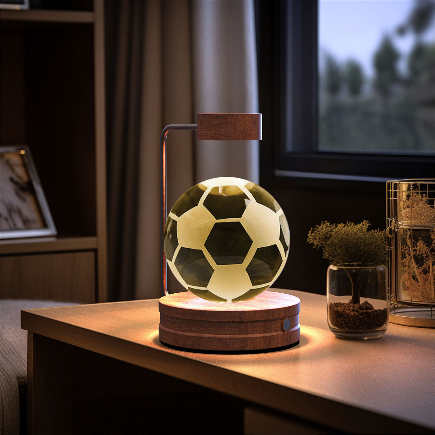 Crystal Ball Cosmic Indoor USB Bedside Night Light Lamp