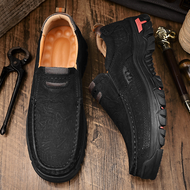 Men's Leather Large Size Casual Shoes
