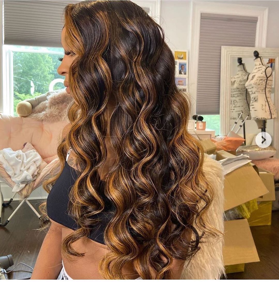 Highlighted 360 Lacefront/4×4/13x4/13×6 Body Wave P4/27 Highlight Wig Human Hair Ombre 13x4 Lace Frontal Wigs