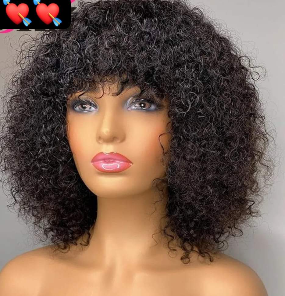 Peruvian Jerry Curly Highlighted Colored Wigs Remy 100% Human Hair Wigs