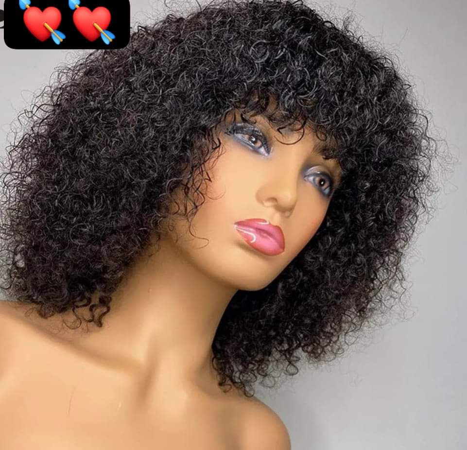 Peruvian Jerry Curly Highlighted Colored Wigs Remy 100% Human Hair Wigs