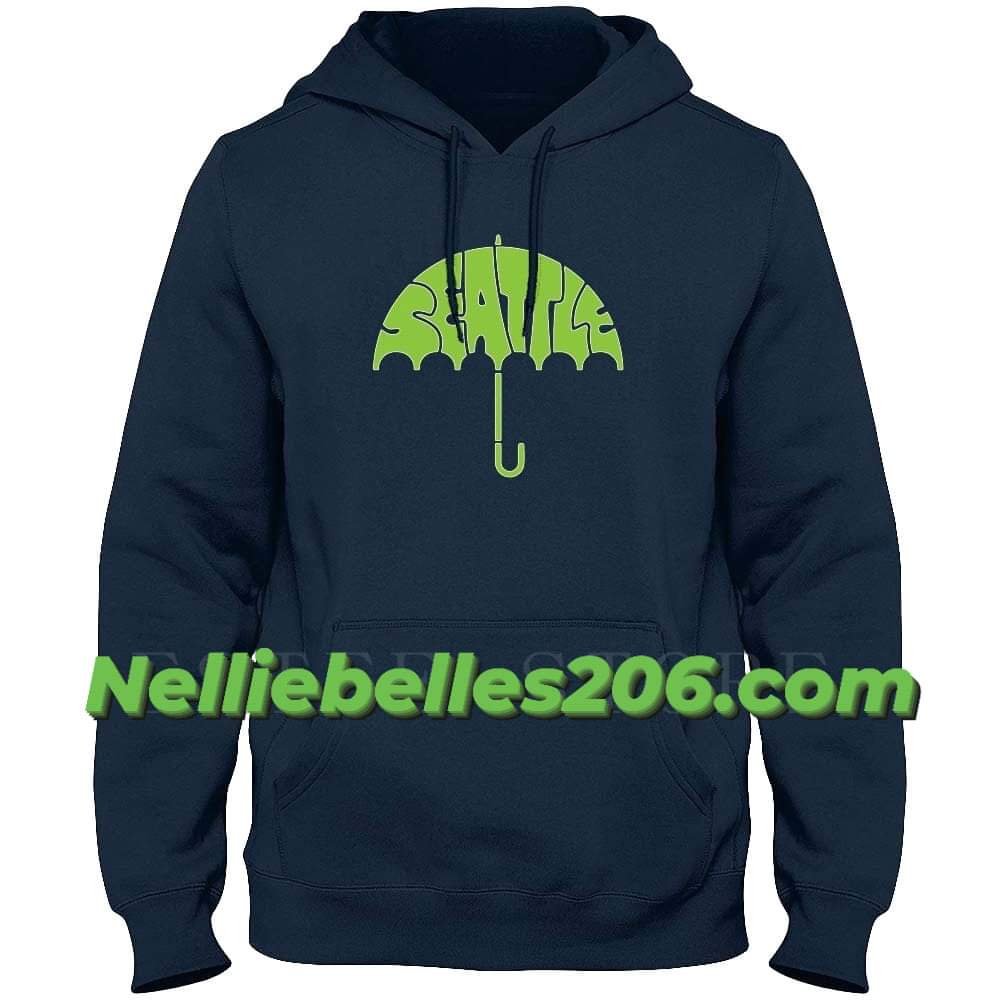 Men's Seattle Rain Umbrella 3D Print Long Sleeve Hoodie/Sweatshirt