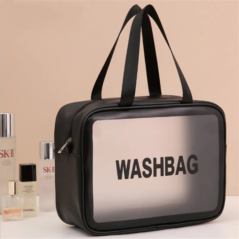 Clear Transparent Waterproof Large Capacity Cosmetic Bag