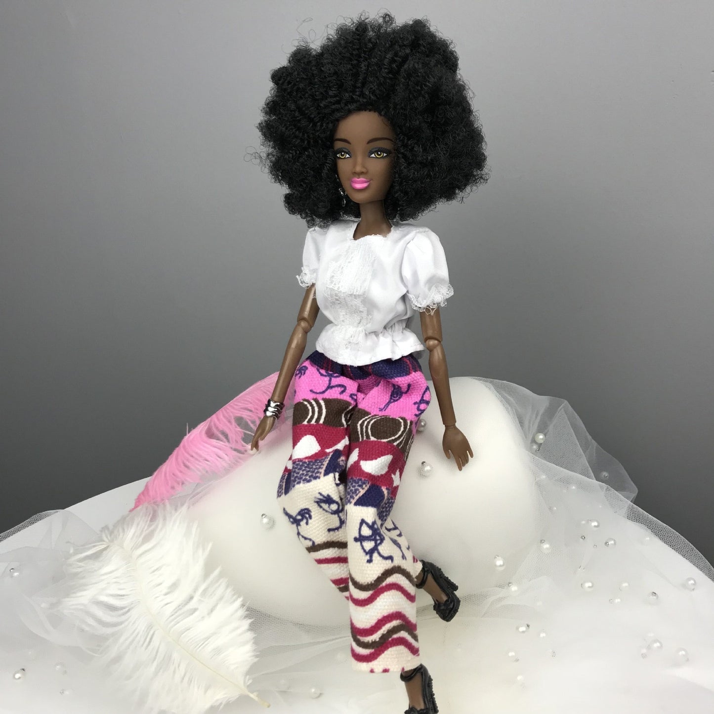 30CM African Black Moveable Joint Body Dolls