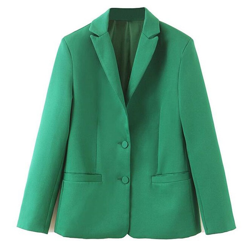 Green Custom Made Ladies Suit: Blazer + Pants