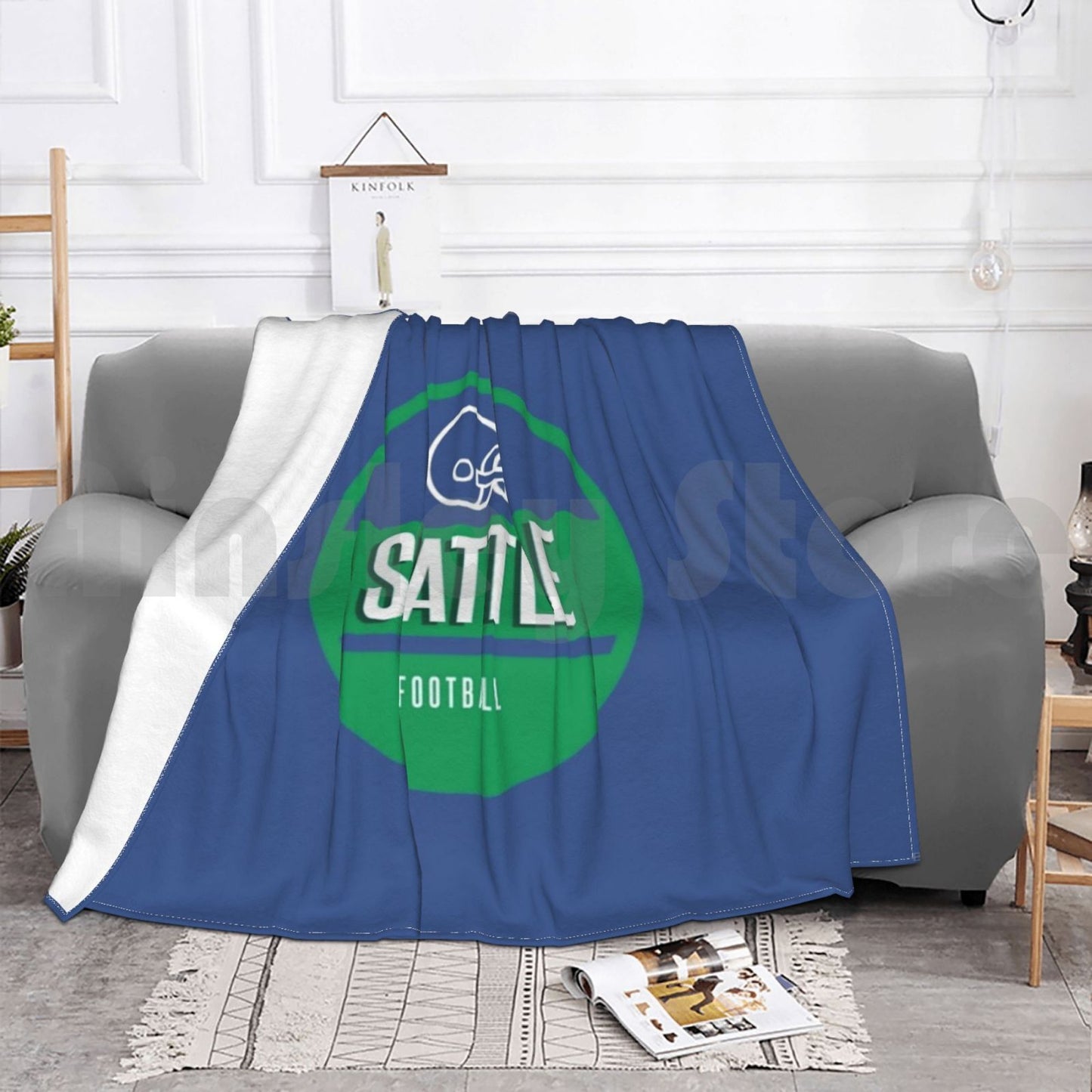 Seattle Seahawks Retro Blanket