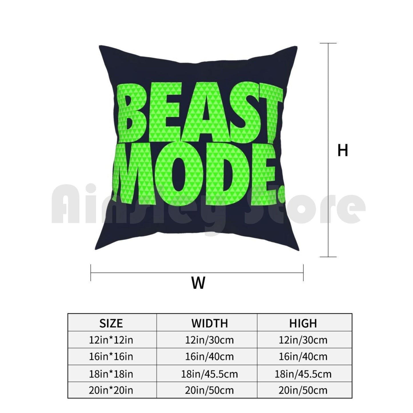 Electric Green Seattle Seahawks Pillow Cover