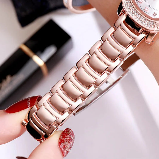 Square Rhinestone Waterproof Diamond Quartz Women's Watch