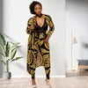 Ethnic Style Long Coat Two Piece Sets African Womens Jumpsuits COLLARLESS Full Length Women,women 1-3 Days 5 Colors
