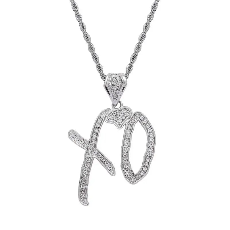 "TRAP" Ice-Out Hip-Hop Pendant Chain Necklace