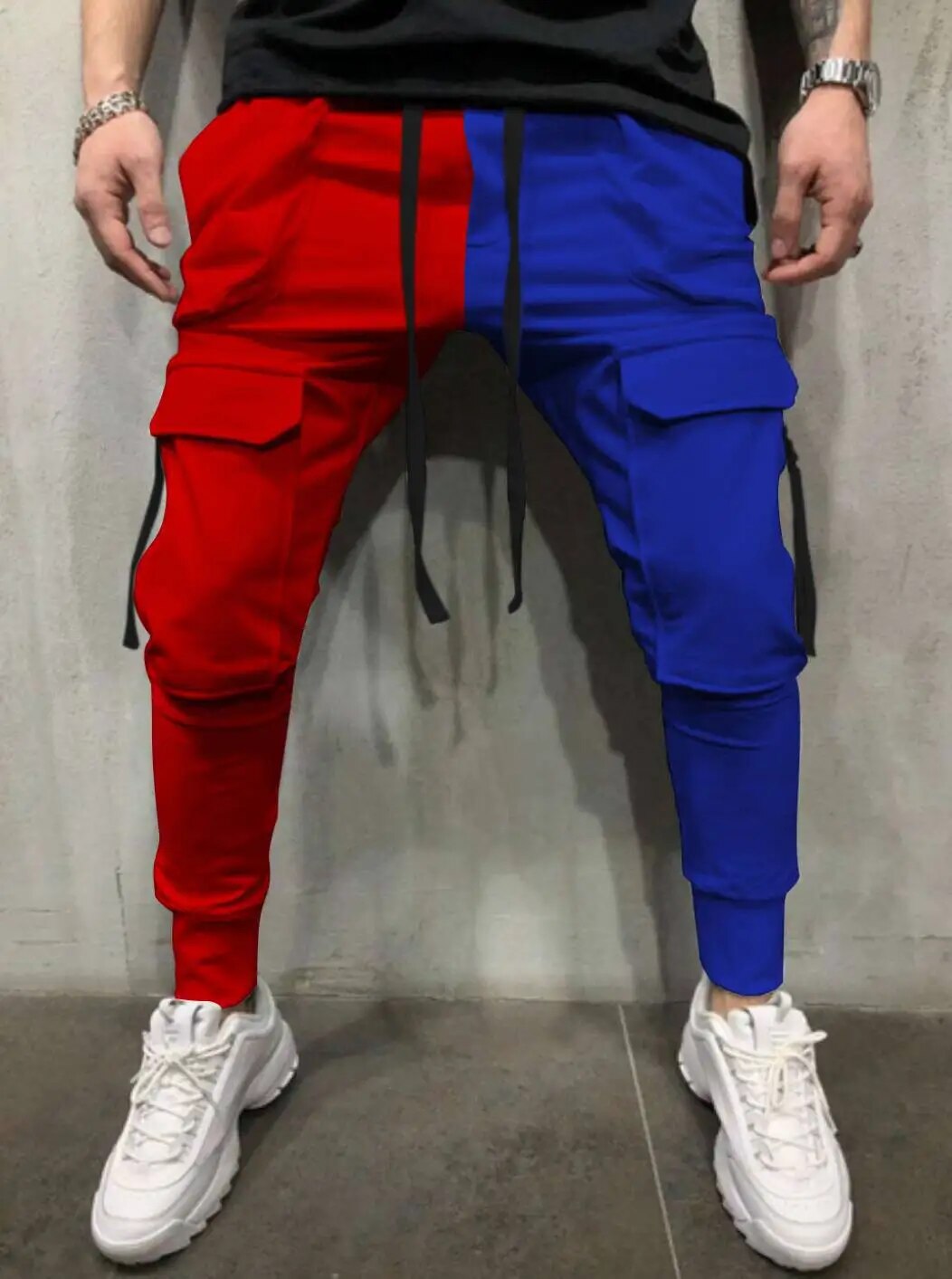 Men's Colorblock Skinny Fit Jogger Sweatpants