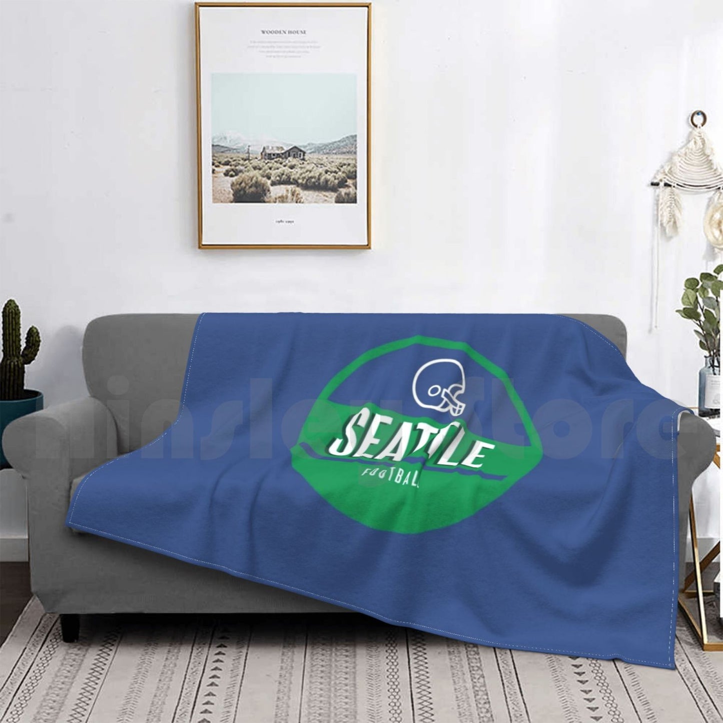 Seattle Seahawks Retro Blanket