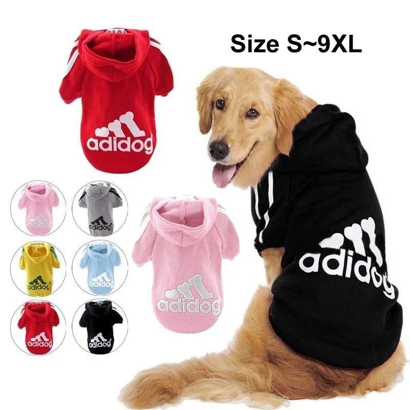 Adidog Sport Hoodies Sweatshirts Dog Onesie