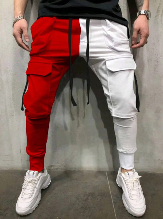 Men's Colorblock Skinny Fit Jogger Sweatpants