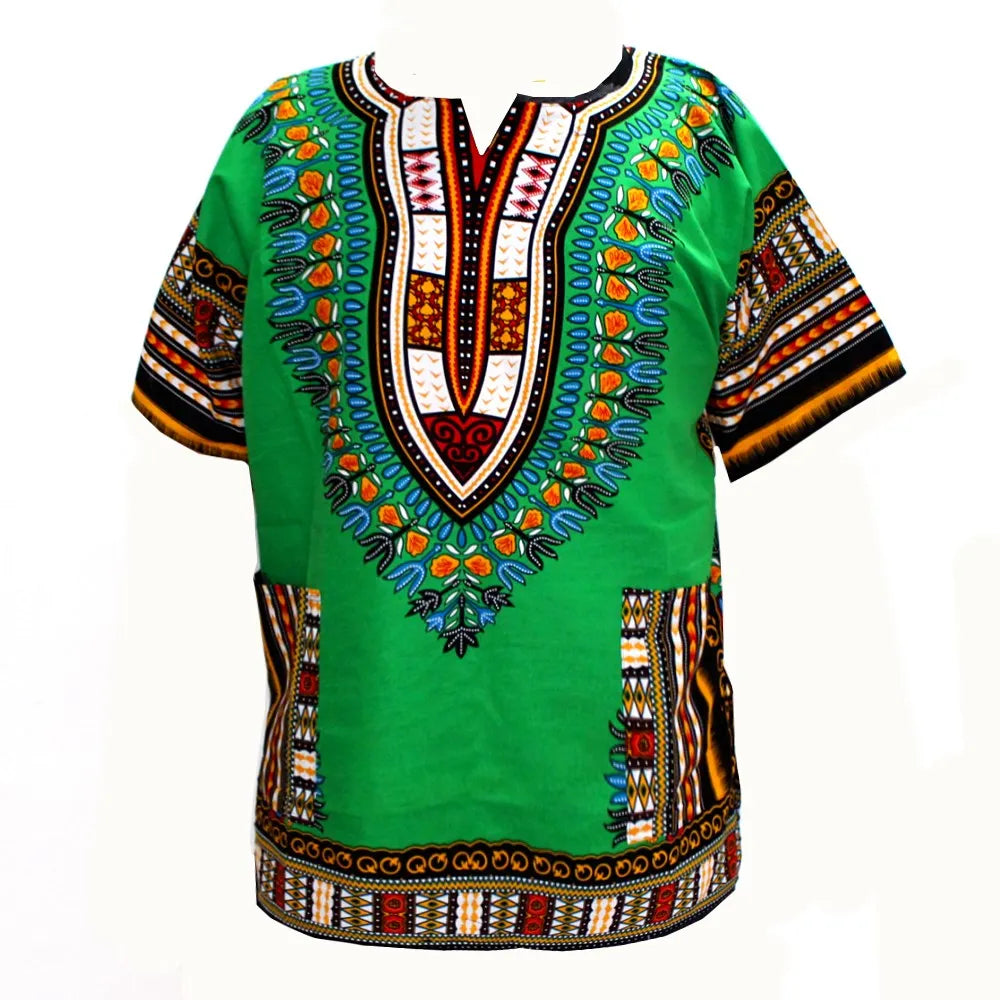 African Traditional Print 100% Cotton Dashiki