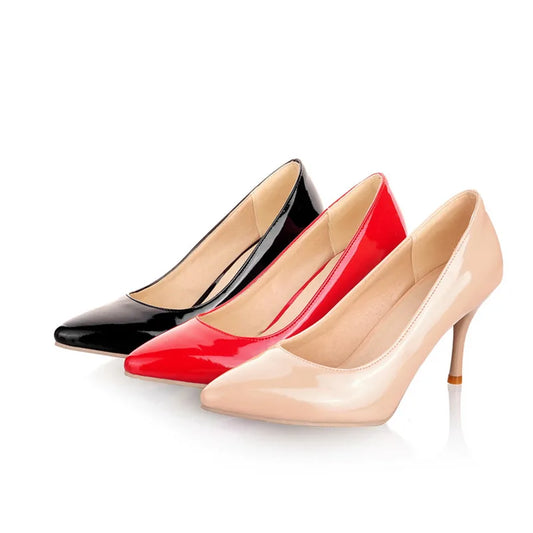 Classic High Heel Solid Pumps