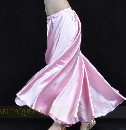 Satin Belly Dance Maxi Skirt