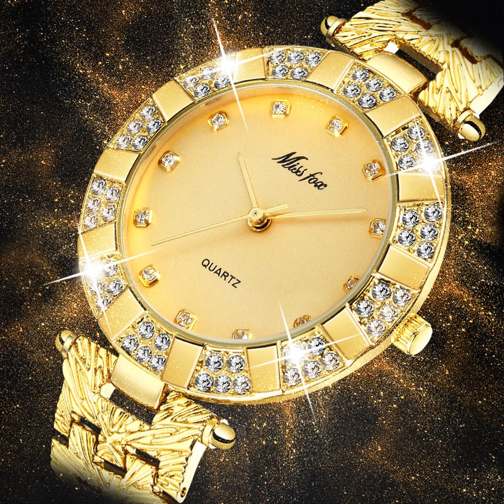 Ladies Quartz Diamond Geneva Watch