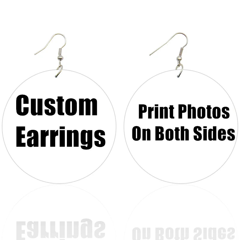 Pink Black Afro Woman Bubble Gum Print Wood Drop Earrings
