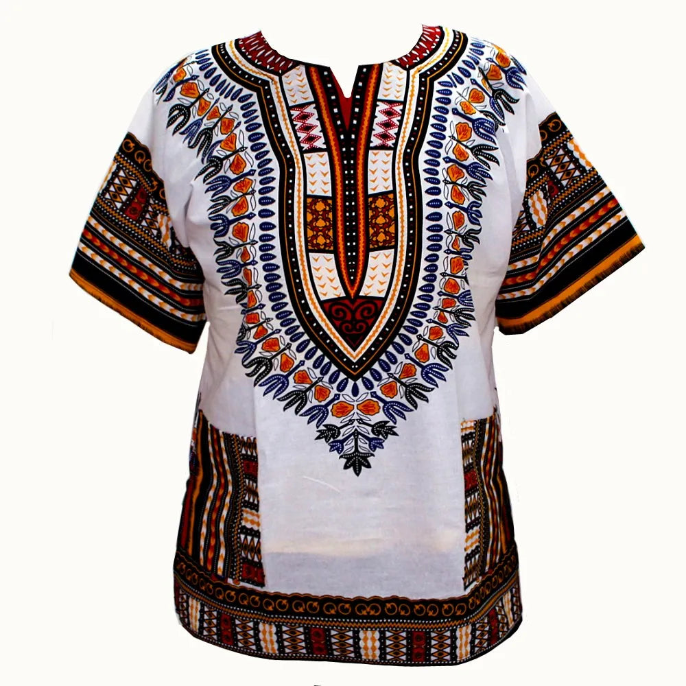 African Traditional Print 100% Cotton Dashiki