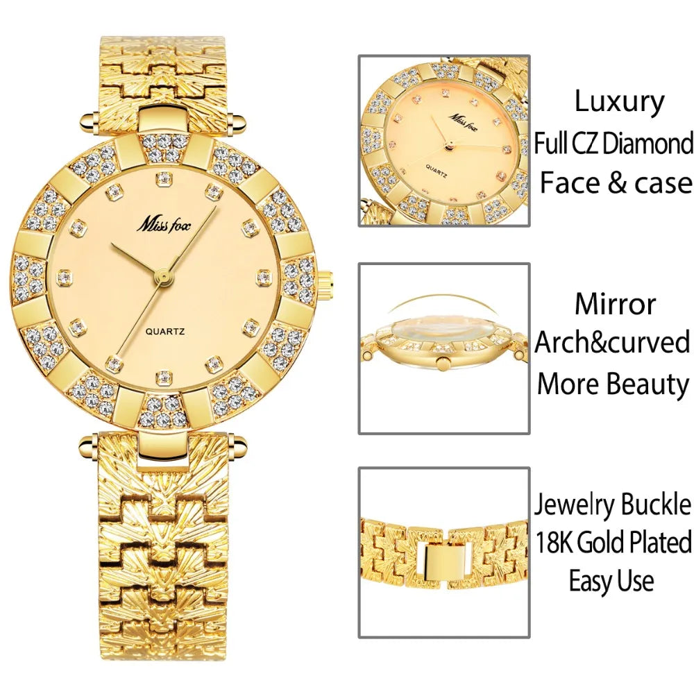 Ladies Quartz Diamond Geneva Watch