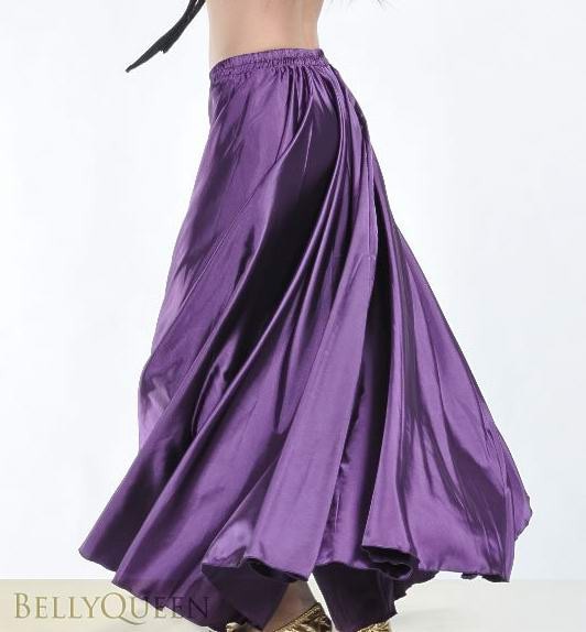 Satin Belly Dance Maxi Skirt