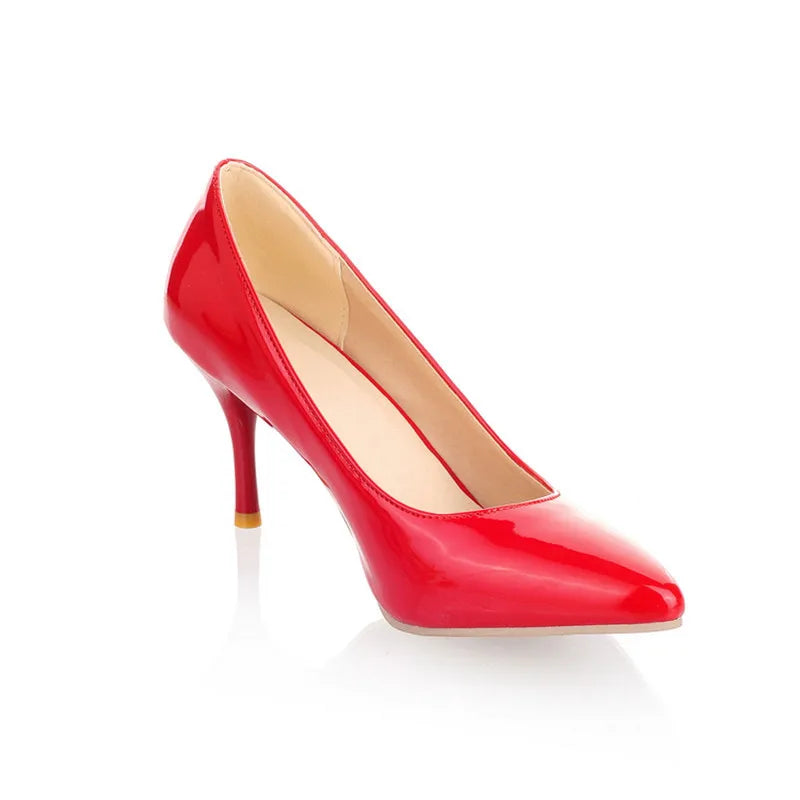 Classic High Heel Solid Pumps