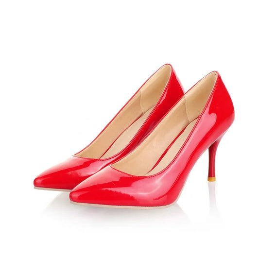 Classic High Heel Solid Pumps