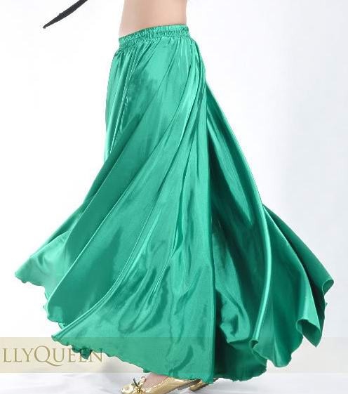 Satin Belly Dance Maxi Skirt