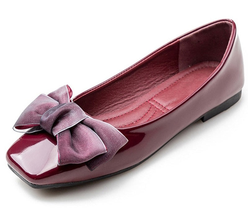 Butterfly Knot Soft Ballet Women's Flats