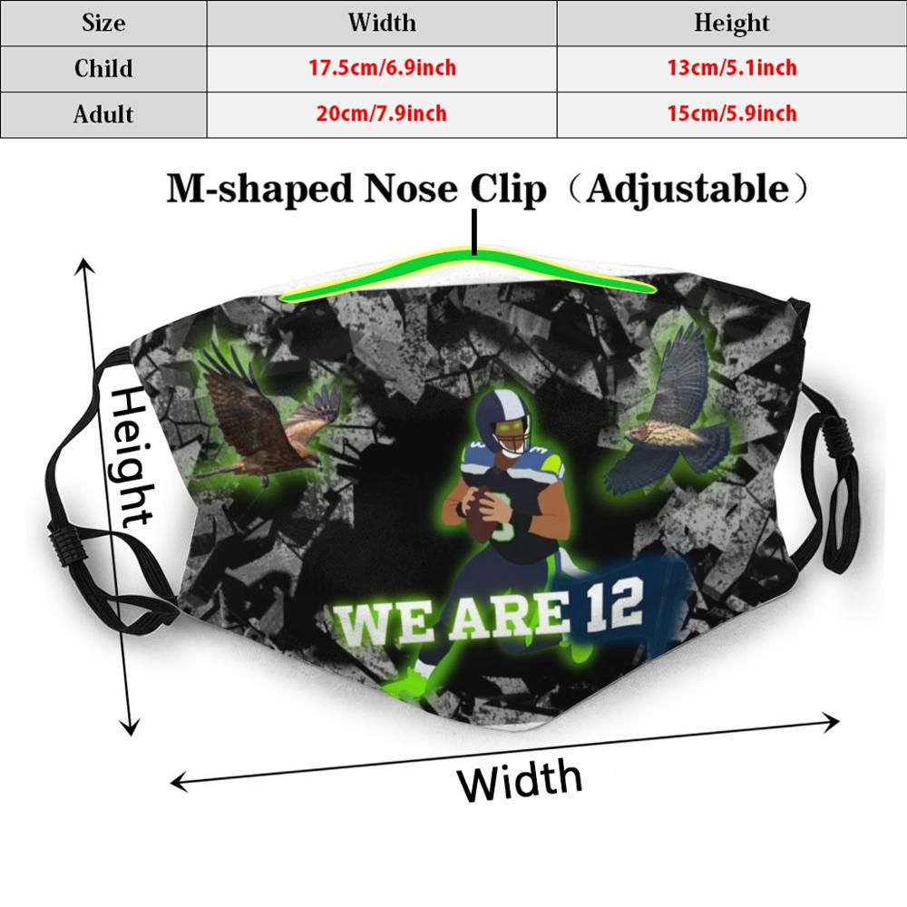 Mask #12 We Are 12 Seahawks Seattle Masks