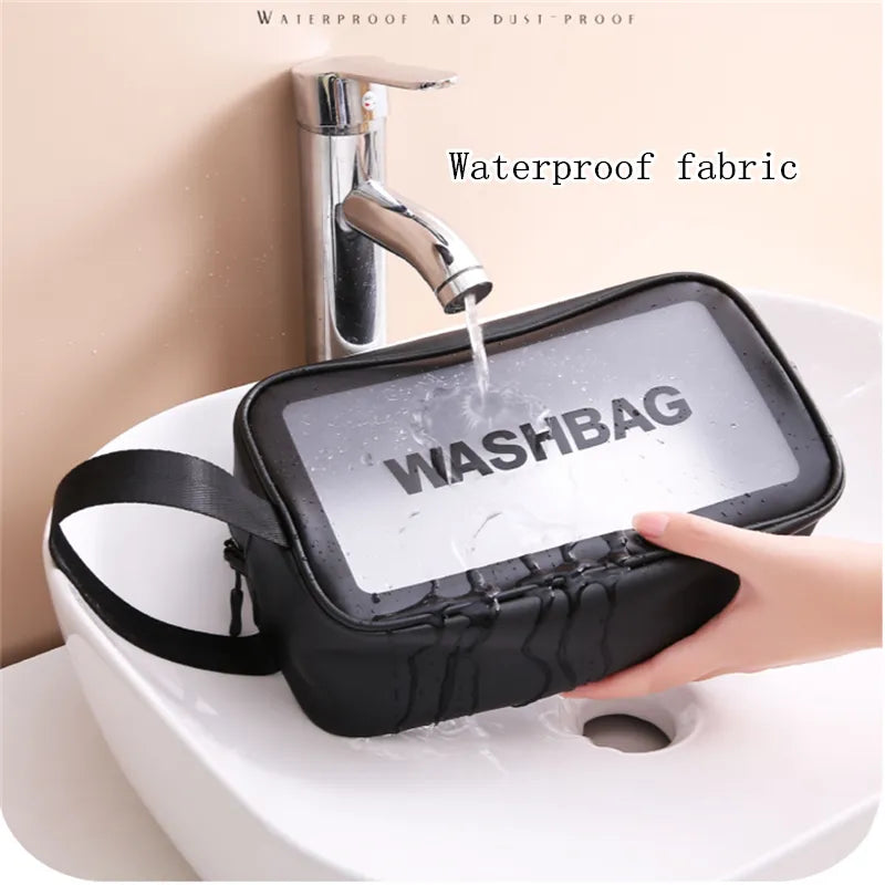 Clear Transparent Waterproof Large Capacity Cosmetic Bag