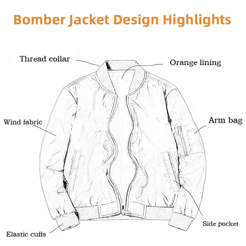 Men's Mandarin Collar Cargo Utility Pocket Zipper Detail Ruched Sleeve Solid Bomber Jacket