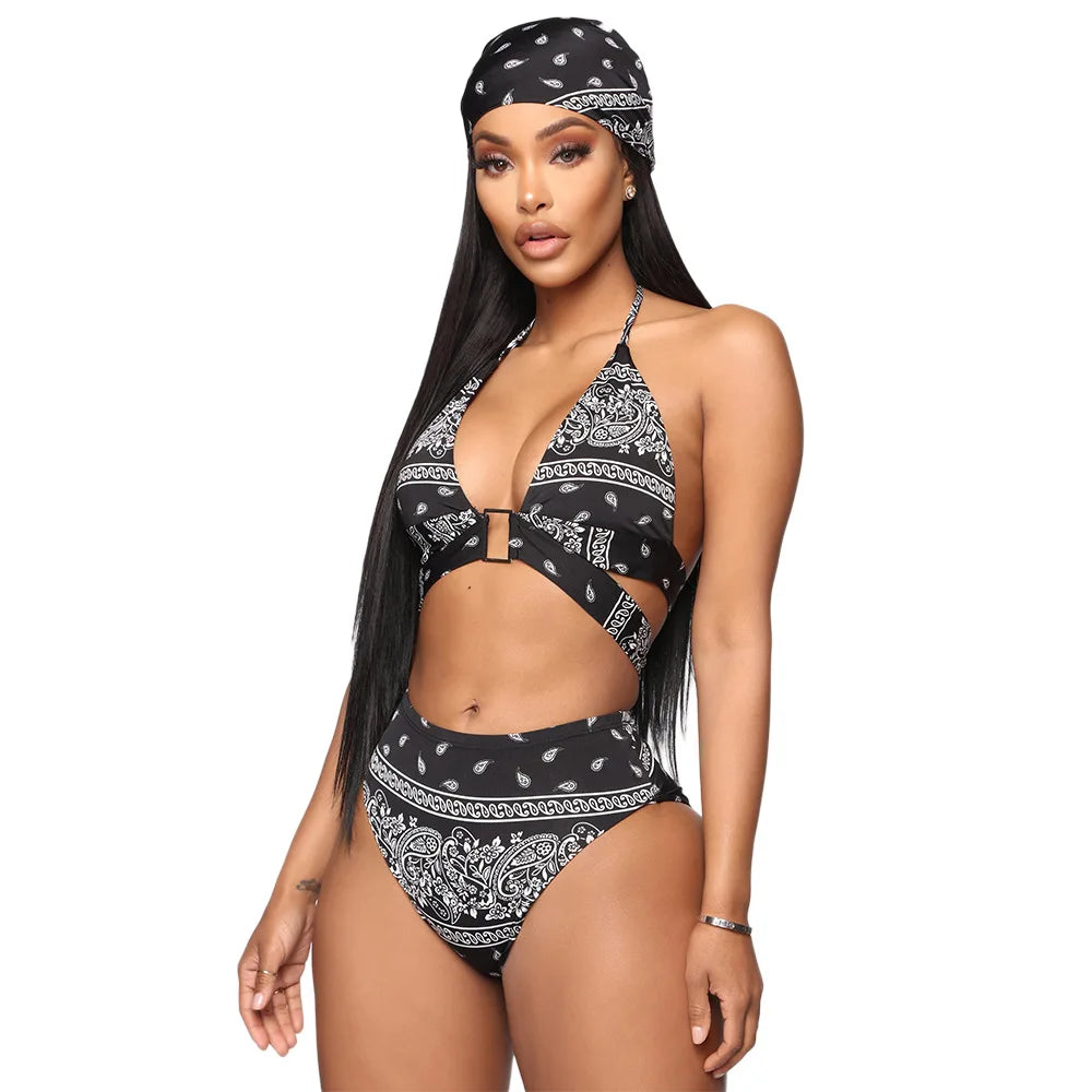 Bikini & Long Sleeve Cover Up 4 Piece Set