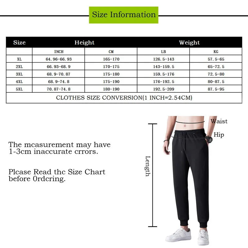 Men's Winter Thermal Letter Printed Cotton Sweatpants