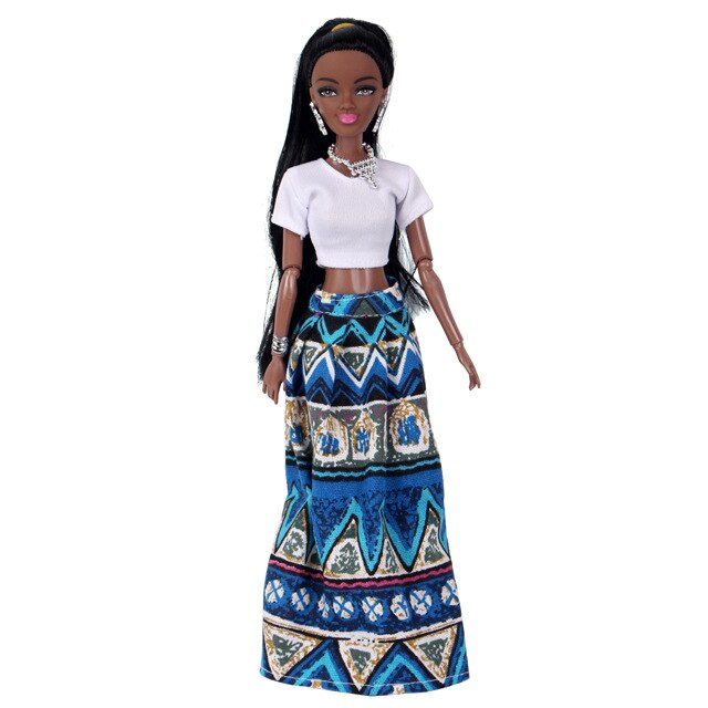 30CM African Black Moveable Joint Body Dolls