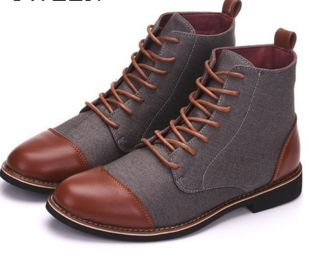 Men's Oxford Lace-Up Ankle Boots