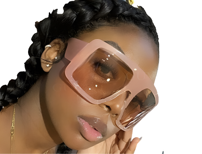 Oversized One Piece Shield Square Sunglasses